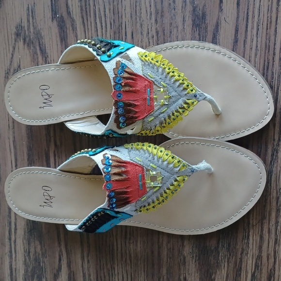 Impo | Size 10 | Leather Mule | Radical | Sandals | Colorful - Picture 1 of 6